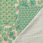 Tissu en coton - Impression numérique Vintage Mix Vert