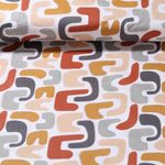 Baumwoll-Webware - Retromix Weiß Braun