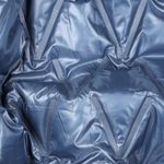 Tikkikangas takkeihin - Kohokuvioitu farkunsininen toppaus