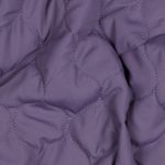 Quiltat jackatyg - blåviolett quiltat doubleface