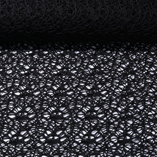 Tissu en maille/filet Araignée - Voile Noir