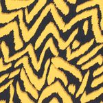 Viscose - Zigzag Zwart Geel