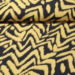 Viskose - ZickZack Schwarz Gelb