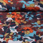 Viskose - Crepe Blüten Hellgrau