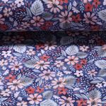 Jogging - Digitaldruck Blumen Blau