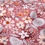 Tissu jogging - Impression numérique fleurs rouges