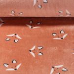 Polaire Wellness - Double face Têtes de renards Orange