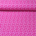 Organic Canvas - Hamburger Liebe Digitale Print Kerstbomen Roze