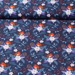 Bio Baumwoll-Popeline - Hamburger Liebe Digitaldruck Christmas Birds Navy-0