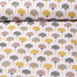 Baumwoll-Webware - Palmen Weiß Grün