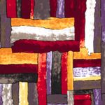 Romanit-Jersey - Abstrakta Röda Rektanglar