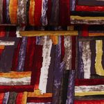 Jersey romanite - Rectangles Abstrait Rouge