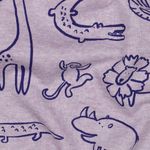 Sweat - Vilda djur lila melange