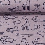 Sweat - Animaux sauvages Lilas Mélange