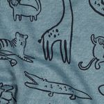 Sweat - Wilde dieren petrol melange