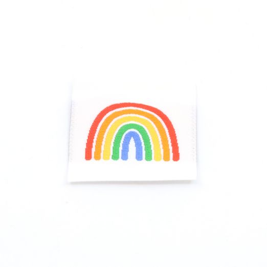 Webetikett - Regenbogen - 30 x 30mm