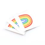 Webetikett - Regenbogen - 30 x 30mm-1