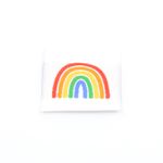 Webetikett - Regenbogen - 30 x 30mm-0