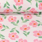 Softsweat - Mohnblumen Weiß