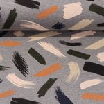 Softsweat - Pinselstriche Grau Melange