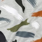 Softsweat - Penseelstreken Lichtgrijs Melange