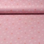 Jersey - Flanell Herzen Altrosa