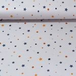 Jersey - Flanelle Etoiles Gris argenté