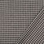 Bomuldsflannel - Lille grå antracitternet