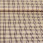 Baumwoll-Popeline - Karo Braun