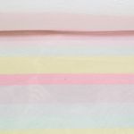 Toison moelleuse - Doubleface rayures pastel