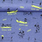 Jersey - Dackel Skate Club Jeansblau Melange