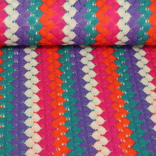 Tissu dentelle - Dentelle au crochet Multicolore