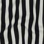Lona de algodón - Rayas irregulares en negro y blanco