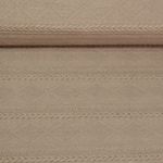 Jersey tricoté - Tresses et losanges Marron clair Mélange