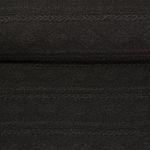 Strickjersey - Zöpfe Und Rauten Graphit Melange