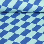 Sudor Suave - Rectángulos Onda Menta Tinta azul