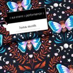 Collection Performance Albstoffe - Luna Moth Noir-0