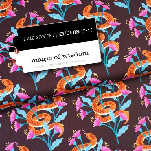 Collection Performance Albstoffe - Magic of Wisdom Marron