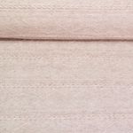 Strickjersey - Zöpfe Und Rauten Sand Melange