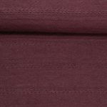 Strickjersey - Zöpfe Und Rauten Burgund Melange