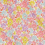 Belagd bomull – Vita blommor