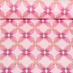 Baumwoll-Canvas - Digitaldruck Graphik Stempeldruck Rosa