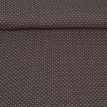 Tissu mode - Bambino Jacquard Pois Marron