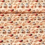 Jersey - Impression digitale 3D Coccinelles Marron clair