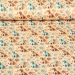 Jersey - Digitaldruck 3D Dinos Beige