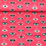 Bio Musselin - Hamburger Liebe Digitaldruck Magical Shimmer Of Resistence Pink