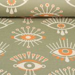 Bio Jacquard Jersey - Hamburger Liebe Magical Shimmer Eye of Enlightment Grün