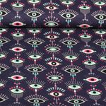 Bio Musselin - Hamburger Liebe Digitaldruck Magical Shimmer Of Resistence Lila