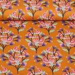 Ekologisk muslin - Hamburger Liebe digitaltryck brun