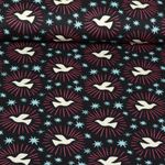 Bio Musselin - Hamburger Liebe Digitaldruck Magical Shimmer Of Spirit Schwarz 